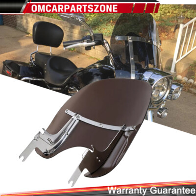 For 1994-2026 Harley Touring CVO Road King Windshield Windscreeen with Bracket