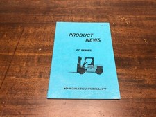 KOMATSU FORKLIFT PRODUCT NEWS MANUAL ZC SERIES - KOMATSU 40 FGD35 45.5-DE1