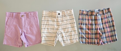 JANIE AND JACK Lot of 3 Linen Cotton Shorts Toddler Boys Size 4 NWT - Picture 1 of 8