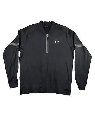 Nike Tiger Woods Collection Tech 2.0 Mens Black 1/2 Zip Nike Tiger Woods Collection Tech 2.0 Mens Black 1/2 Zip