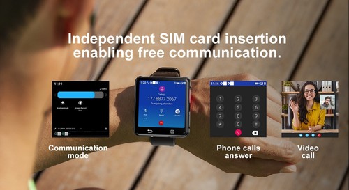 Reloj Inteligente Pantalla Más Grande 2.64"4G Android 11 Doble Cámara WIFI GPS SIM Soporte - Imagen 11 de 18