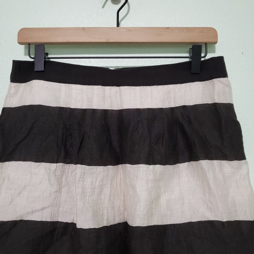 Ann Taylor Loft Linen Blend Pencil Skirt Striped Sized 6 - Picture 2 of 6