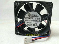 1PC YOUNGLIN 6020 DFS602012H DC12V 2.0W 3-wire 6CM Cooling Fan