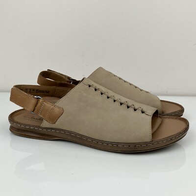 Clarks Artisan Women s Size 10.0 M Sarla Forte Brown Leather Slingback Sandals