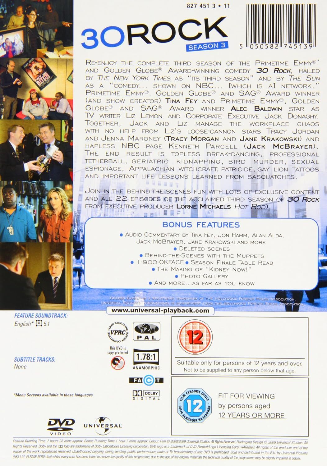 30 Rock Season 3 (DVD) Tina Fey Alec Baldwin | eBay