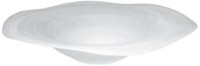 Budawi® - Brunnenschale Flower Rund Weiß Glasschale Ø 40 Cm Nebler Zimmerbrunnen