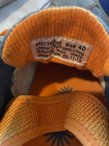 Dansko Elise Wildleder Sneaker Comfortschuh Größe 9,5 10 EUR 40 blau orange Schnürer - Bild 7 von 7