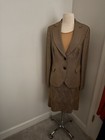 Carlisle  Classic Three Piece Suit Brown Multi Jacket Size 6, Shell M, Skirt 8 — photo 2