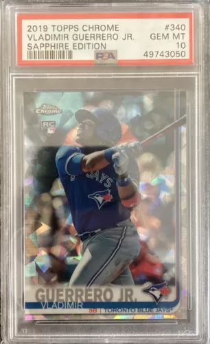 2019 Topps Chrome #340 Vladimir Guerrero Jr Sapphire Rookie RC PSA 10 (3050)🔥