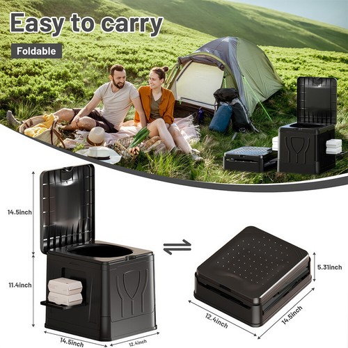 30L Outdoor Portable Hiking Camping Travel Toilet Potty Adult Caravan Boating AU - Picture 10 of 18