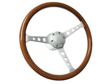 14 Vsw Wood Steering Wheel Brushed Laser Etched Kit For 1961-74.5 Volkswagen Vw