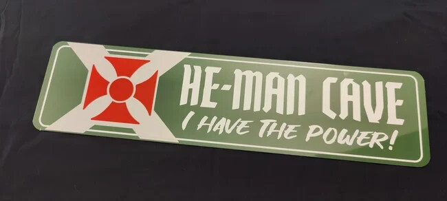 He-Man Cave Metal Sign Masters of the Universe Mancave