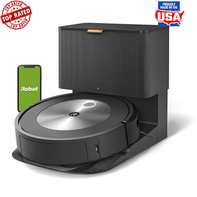 Self-Emptying Robot Vacuum W/ PrecisionVision Navigation & Smart Mapping New