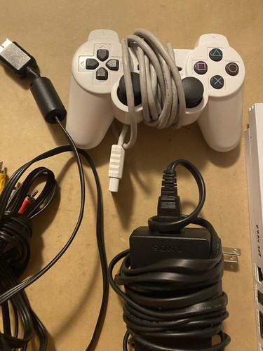 Sony Playstation 2 PS2 Slim Ceramic White Console System SCPH-79001 Tested - Picture 3 of 24