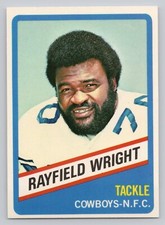 1976 Wonder Bread 8 Rayfield Wright Dallas Cowboys Topps All-Star Series Hof