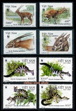 VIETNAM 2 Different Worldwide Fund for Nature 9266-2969 & 3245-3248 MNH