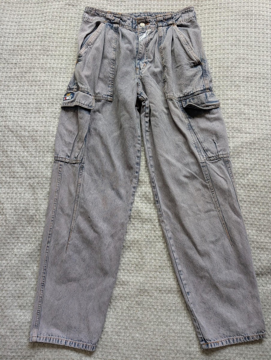 パンツ Stone  vintage archive Cargo pants Stone Island Grey Multi Pocket Tech Trousers W31 00s