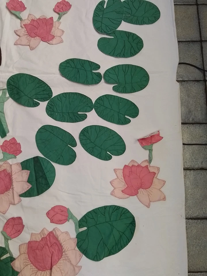 26 件百合、垫子、猫尾手工缝制贴花,适用于被子或壁挂 — 第 4/4 张图片