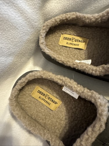 Deer Stags Slipperooz Nordic Herren Clog Hausschuhe Grau Größe 16. Neu verpackt - Bild 3 von 9