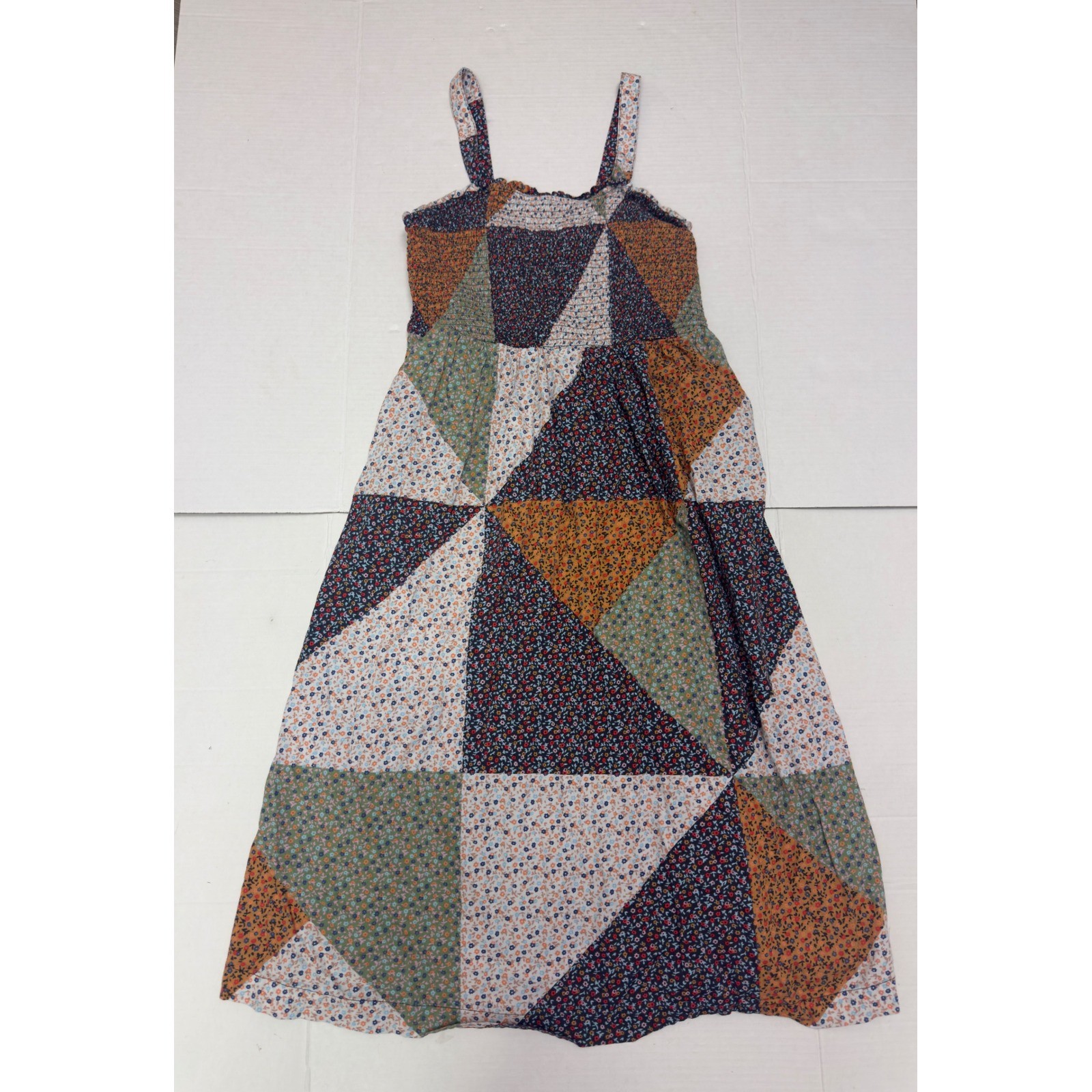 Universal Thread Floral Patchwork Smocked Midi Dr… - image 5