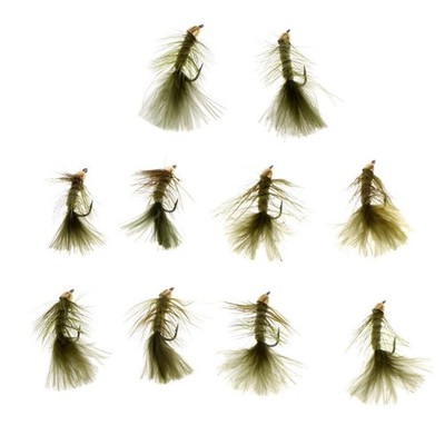 10 Stück Bead Head Woolly Bugger Nassfliegen Sinking Forelle Angelfliegen