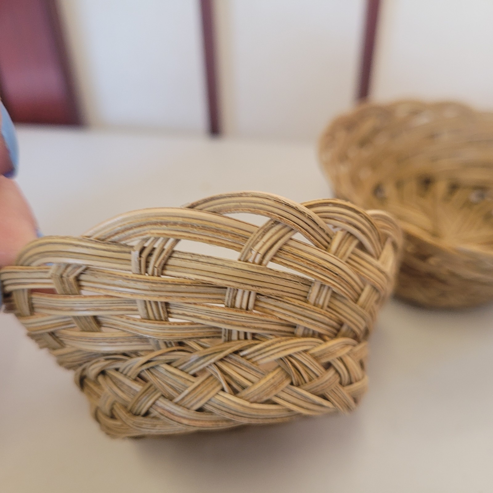 3 Miniature Weave Baskets