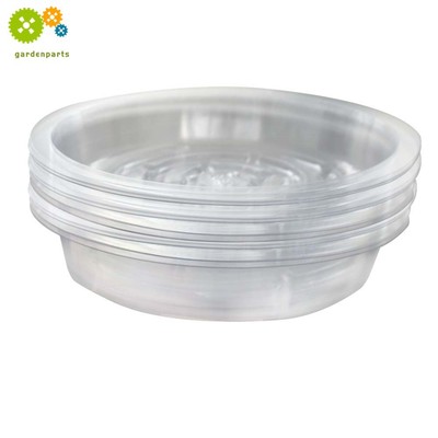 Clear Plastic Sturdy 10Pcs Thicking Planting Flower Saucer Drip Trays 8 Inch