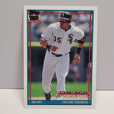 2026 Topps Series 1 Frank Thomas 1991 Topps # T91-31 Base card Chicago White Sox