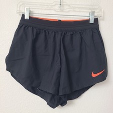 Nike Pro Elite 2" Made In USA Running Shorts DA2943-024 Size L Black Orange