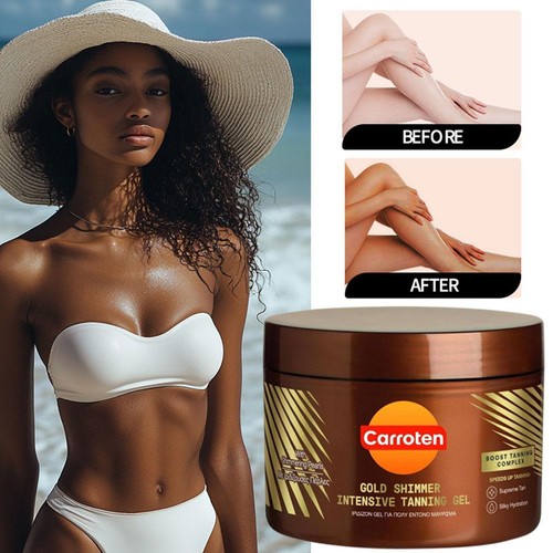 1-5PCS CARROTEN Gold Intensive Tanning Gel Instant Tan Enhancer Per 150ml/5.28OZ - Picture 7 of 19