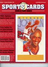 1991 Oct/Nov #1 Vintage Michael Jordan Allan Kaye's Sports Cards Price Guide