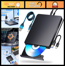 External Blu-ray Drive USB 3.0  Type-C, Read/Write BD/DVD Burner for PC/Mac