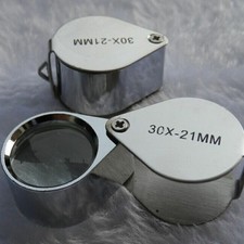 New 30X 21mm Folding Magnifying Glasses Magnifier Jeweler Eye Jewelry Loupe Loop