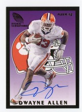 2012 Fleer Retro Rookie Sensations Autograph #RS-32 Dwayne Allen! *PWE*