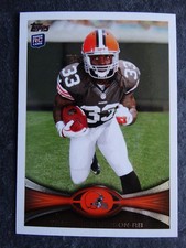 2012 Topps #380 Trent Richardson Running Forward Cleveland Browns Rookie RC Card. rookie card picture