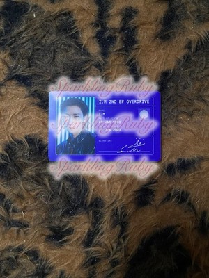 Monsta X I.M Changkyun Overdrive Album ID Photocard Blue Version