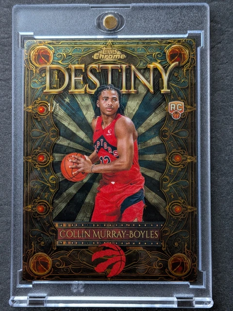 2025-26 Topps Chrome COLLIN MURRAY-BOYLES Destiny Superfractor #1/1 RC Raptors