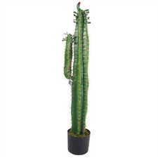 Vaso nero in vaso pianta cactus artificiale 110 cm piante d'appartamento finte realistiche