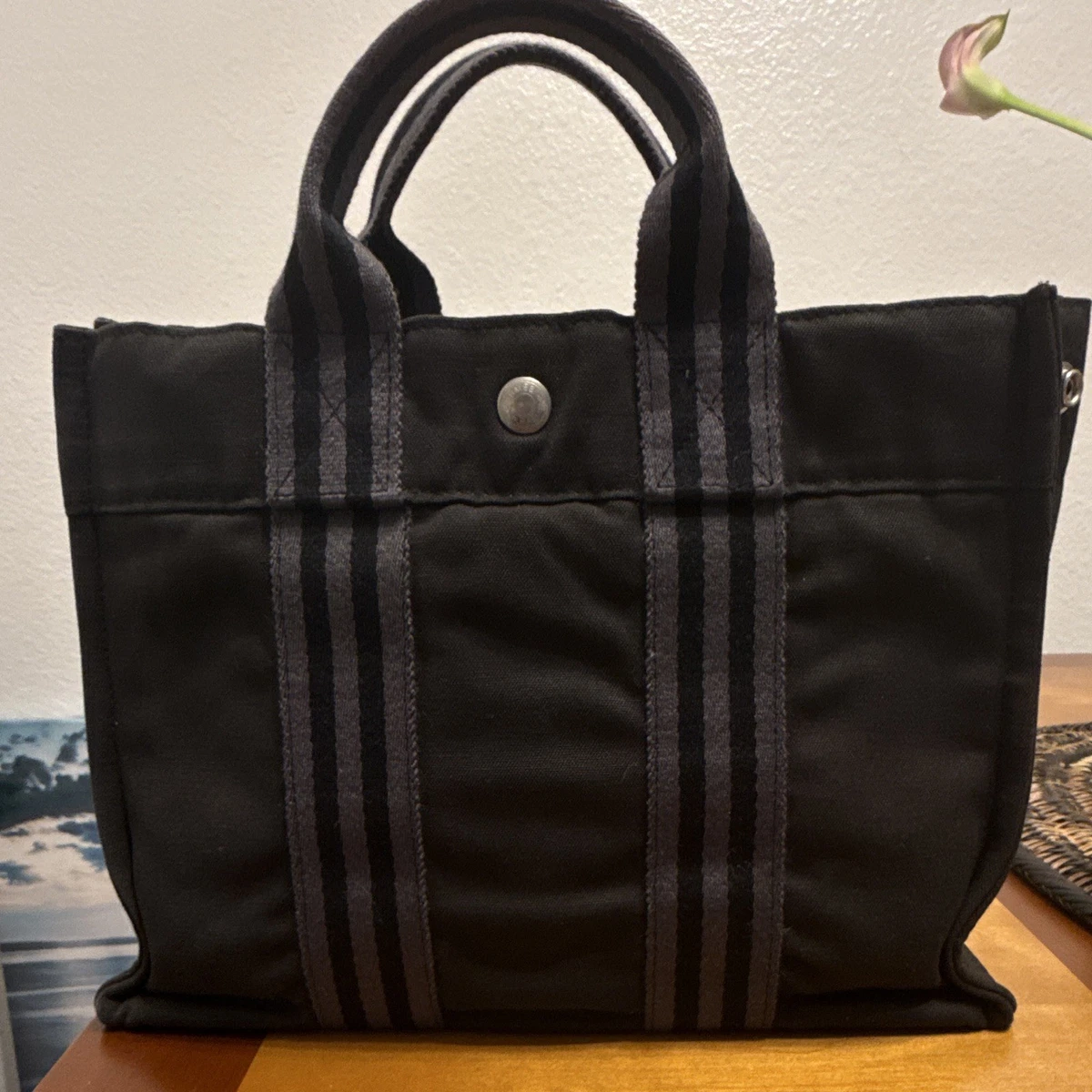 HERMÈS Tote Bags & Handbags Canvas Exterior for Women for sale | eBay