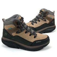 Gravity Defyer Mens 10.5 G-Defy Sierra Boots Brown Leather EVA Sole Verso Shock