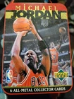 1996 Upper Deck Michael Jordan ALL METAL Card Set (6 Cards) With Tin Case