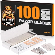 100PCS Single Edge Razor Blades, Industrial Razor Blades for Scraper, Suitable f