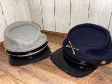 Civil War North/South Soldier Wool Costume Hats Blue/Gray Kepi Caps 59cm Large