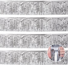 Silver Birthday Decorations Tinsel Garland Parade Float 1FT 12FT,