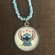 Handmade disney stitch necklace