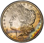 1884-O PCGS MS64 Morgan Dollar w/ Stunning Rainbow Toning & Magnificent Luster