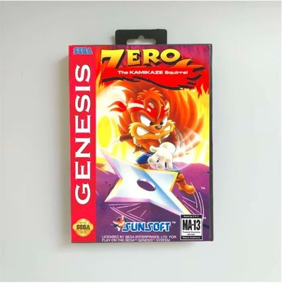 Zero the Kamikaze Squirrel - ROM Video Game Console Card Cartridge for GENESIS