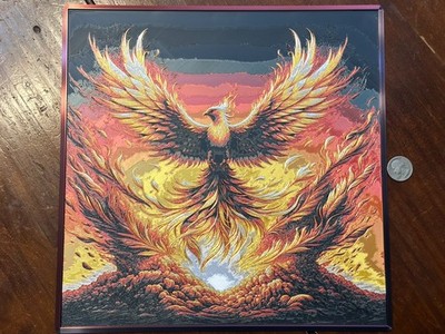Reborn in Flames: A 3D Masterpiece - 12.25 inch - Holgraphic Effect