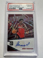 2023 Optic Amen Thompson Auto PSA 10 Gem Mint RC Fast Break Signature #FBS-AMN