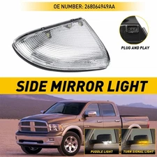 Front Driver Side Mirror Signal Turn For 09-14 Dodge Ram 1500 &10-14 2500